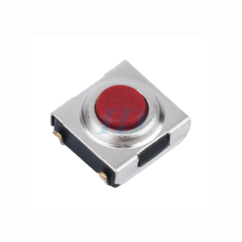 防尘型贴片轻触开关 红色钮